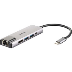 D-Link DUB-M520 USB-C Docking Station με HDMI 4K PD Ethernet