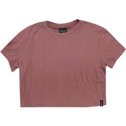 Target Παιδικό Crop Top Κοντομάνικο Μπορντό S24-14570-55