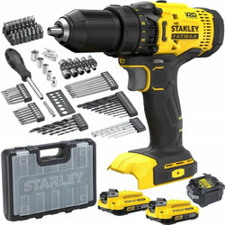 Stanley SFMCD700D2A-QW Κρουστικό Δραπανοκατσάβιδο Μπαταρίας 18V 2x2Ah