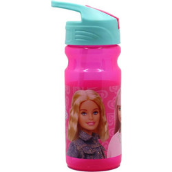Gim Barbie Παιδικό Παγούρι Πλαστικό BPA Free Φούξια 500ml