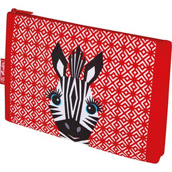 Herlitz Zebra Κασετίνα Κόκκινη 4008110286204