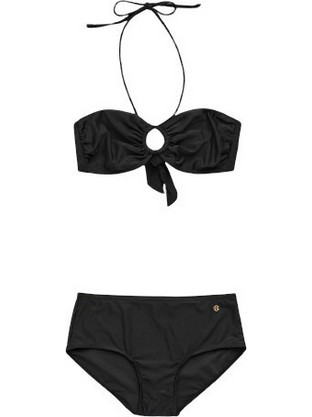 Gant Bikini Set Strapless Ψηλόμεσο Boxer Μαύρο 920004003