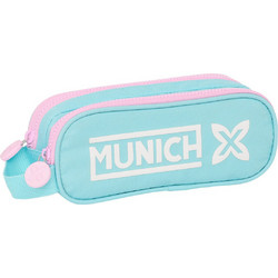 Munich Heaven Κασετίνα Βαρελάκι με 2 Θήκες Γαλάζια 812400513