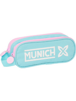 Munich Heaven Κασετίνα Βαρελάκι με 2 Θήκες Γαλάζια 812400513