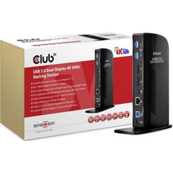 CLUB3D CSV-1460 USB-A Docking Station με DisplayPort / HDMI 4K Ethernet