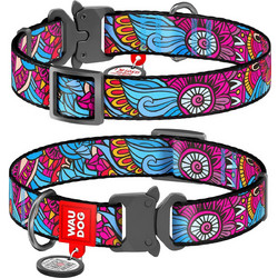 Waudog Summer Metal Κολάρο Σκύλου Πολύχρωμο 2.5x31-49cm