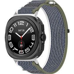 Techsuit Watchband W054 Λουράκι Υφασμάτινο Dark Green / Grey (Samsung Galaxy Watch Ultra)