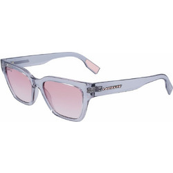 Lacoste L6002S-038 Γυναικεία Γυαλιά Ηλίου Τετράγωνα Κοκάλινα Διαφανή με Ροζ Φακό
