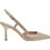 Mourtzi Γόβες Slingback Δερμάτινες με Λεπτό Ψηλό Τακούνι Ροζ Χρυσές 7/71117
