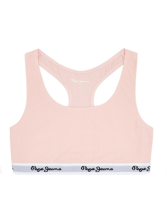 Pepe Jeans Dixie Μπουστάκι χωρίς Μπανέλα Ροζ F5594-325