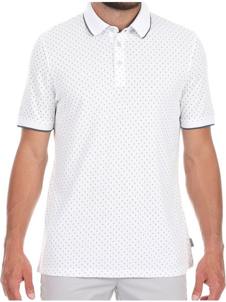 Ted Baker Ανδρική Μπλούζα Polo Κοντομάνικη Λευκή 151416