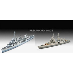 Revell Pacific Warriors USS Fletcher & USS Indianapolis Συναρμολογούμενο Πλαστικό Μοντέλο Καραβιού 1:700