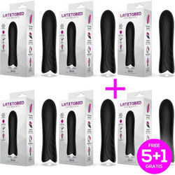 LateToBed Bilie Easy Quick Bullet Δονητής Bullet 10cm Μαύρος 6τμχ