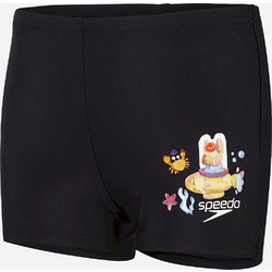 Speedo Placement Αθλητικό Παιδικό Μαγιό Boxer για Αγόρι Μαύρο 003840-17643