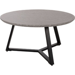 HomeMarkt Τραπεζάκι Σαλονιού MDF με Μεταλλική Βάση Φ80xΥ42cm HM9586.02