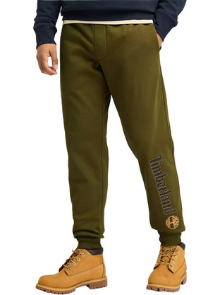 Timberland Ανδρικό Παντελόνι Φόρμας Fleece με Λάστιχο Χακί TB0A5YFB3021