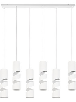 Trio Lighting Stream Κρεμαστό Φωτιστικό Οροφής Ράγα Πολύφωτο GU10 Λευκό 364000631