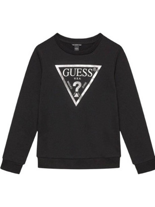 Guess Παιδικό Φούτερ Μαύρο J74Q10KAUG0-JBLK