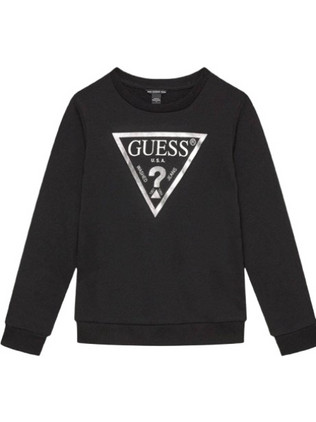 Guess Παιδικό Φούτερ Μαύρο J74Q10KAUG0-JBLK