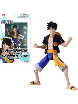 Bandai Anime Heroes One Piece Monkey D. Luffy Dressrosa Version 17cm