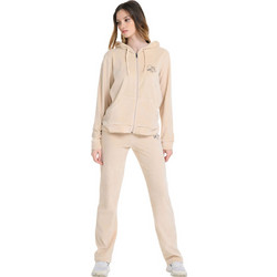 Target Γυναικείο Σετ Φόρμας Βελουτέ Μπεζ W25-64240-05