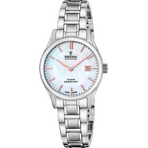 Festina Γυναικείο Ρολόι με Ασημί Μεταλλικό Μπρασελέ F20068/2
