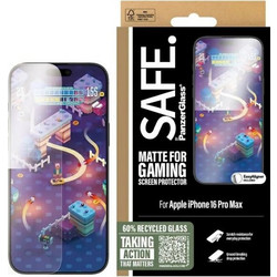 PanzerGlass Safe Ultra-Wide Fit Gaming Tempered Glass (iPhone 16 Pro Max)