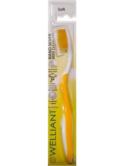 Welliant E2 Nano Silver Deep Clean Soft Oδοντόβουρτσα Πορτοκαλί