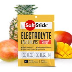 Saltstick Electrolyte FastChews Tropical Mango 10 Μασώμενα Δισκία