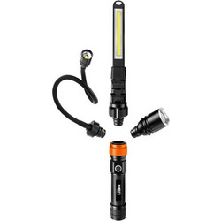 Neo 99-107 Επαναφορτιζόμενος Φακός Εργασίας Led IP44 με Μαγνήτη 350lm