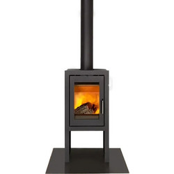 Meteor 470 Vertical Ατσάλινη Ξυλόσομπα 6.7kW