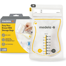 Medela Σακουλάκια Αποθήκευσης Μητρικού Γάλακτος 210ml 50τμχ