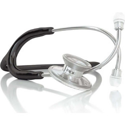 MDF Instruments Acoustica (R) Καρδιολογικό Στηθοσκόπιο με Διπλό Κώδωνα Black Silver MDF747XP11