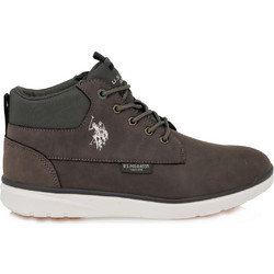 U.S. Polo Assn. Ανδρικά Μποτάκια Δερμάτινα Καφέ YGOR008-DBR003