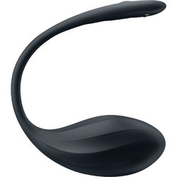 Satisfyer Ribbed Petal G Point Stimulator Δονητής Egg για Ζευγάρια με App Control Μαύρος