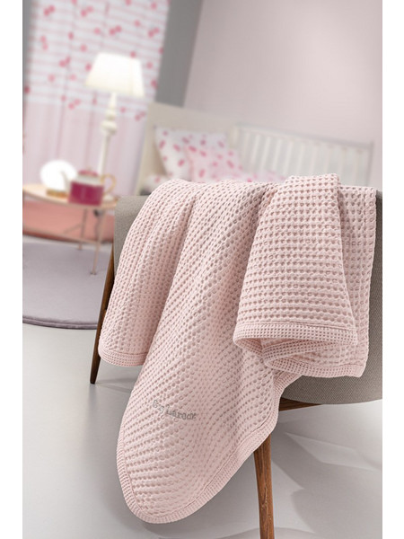 Guy Laroche Bella Κουβέρτα Κούνιας Πικέ 110x130 Ροζ