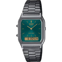 Casio Ανδρικό Ρολόι Χρονογράφος με Γκρι Μεταλλικό Μπρασελέ AQ-230EGG-3AEF