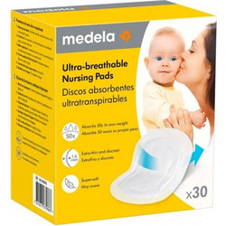 Medela Ultra Breathable Επιθέματα Στήθους 30τμχ