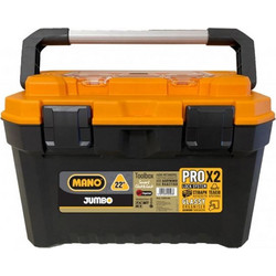 Mano Jumbo 22 Βαλίτσα Εργαλείων Πλαστική με Ταμπακιέρα Αδιάβροχη Μ30xΠ55xΥ37.3cm