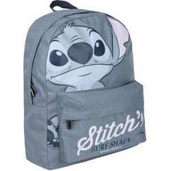 Cerda Disney Lilo & Stitch Surf Shack Σχολική Τσάντα Πλάτης Δημοτικού Γκρι 2100005206