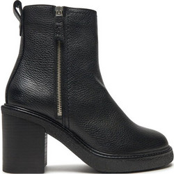 Clarks Cassiano Γυναικεία Μποτάκια Αστραγάλου Δερμάτινα Μαύρα με Χοντρό Ψηλό Τακούνι 26178671
