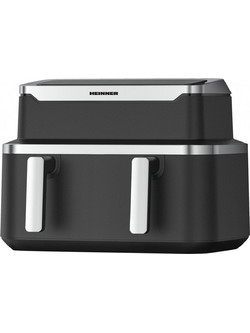 Heinner HAF-DDB9BK26 Air Fryer 9lt με Διπλό Κάδο