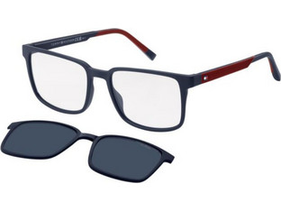 Tommy Hilfiger TH2145/CS 8RU/C355 Ανδρικός Σκελετός Γυαλιών Οράσεως με Clip-On Κοκάλινος Μπλε