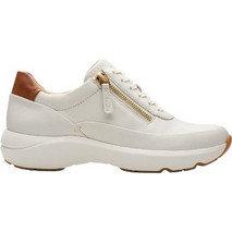 Clarks Tivoli Γυναικεία Sneakers Εκρού 26178732