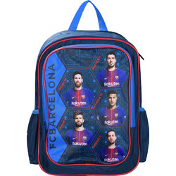 SunCe Barca Medium Σχολική Τσάντα Πλάτης Δημοτικού Navy Μπλε BZ1A-7860-MULTI