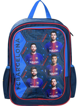 SunCe Barca Medium Σχολική Τσάντα Πλάτης Δημοτικού Navy Μπλε BZ1A-7860-MULTI