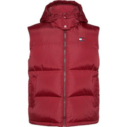 Tommy Hilfiger Down Zip-Thru Alaska Vest BDS Αμάνικο Ανδρικό Μπουφάν Χειμωνιάτικο Puffer Κόκκινο DM0DM19538-XIT