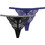 Dorina Stella Γυναικείο Sexy String με Δαντέλα Μαύρο Navy Μπλε FXST0016LA103-2X0312