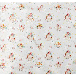 Dimcol Unicorn 209 Πάνα Αγκαλιάς Χασέ Λευκή Σομόν 80x80cm