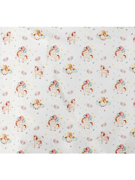 Dimcol Unicorn 209 Πάνα Αγκαλιάς Χασέ Λευκή Σομόν 80x80cm